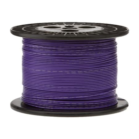 24 AWG Gauge UL1061 Stranded Hook Up Wire, 300V, 0044 Diameter, Violet, 25 Ft Length